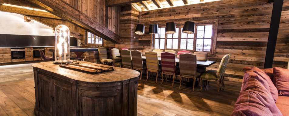 Living area, Chalet Chene - La Mourra